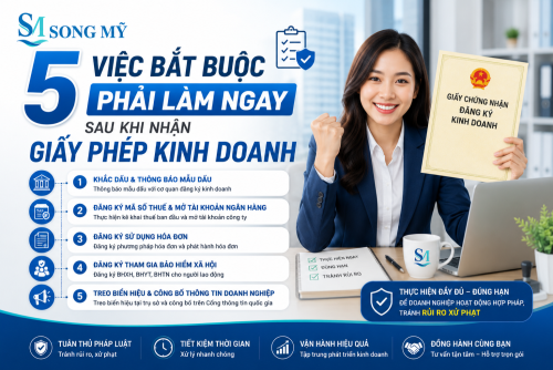 5 Việc Bắt Buộc Phải Làm Ngay Sau Khi Nhận Giấy Phép Kinh Doanh